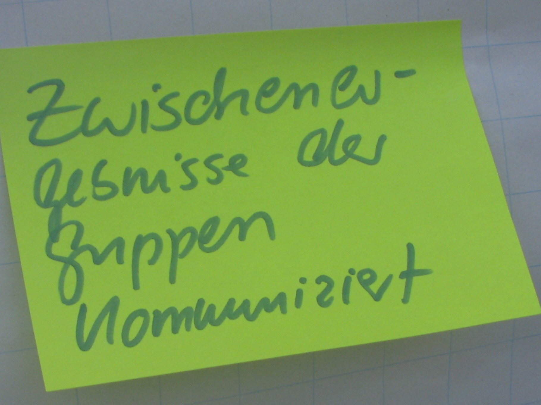 2017 Zwischenergebnisse der Gruppen