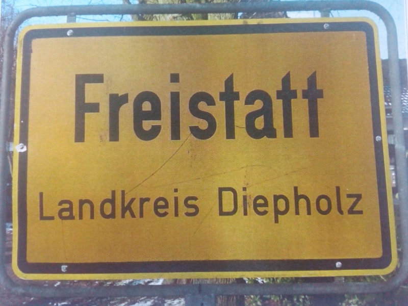 Schild Freistatt